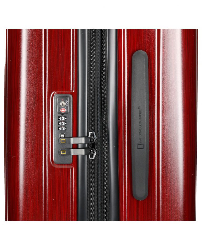 National Geographic Harde Koffer / Trolley / Reiskoffer - 67 cm (Medium) - Transit - Rood
