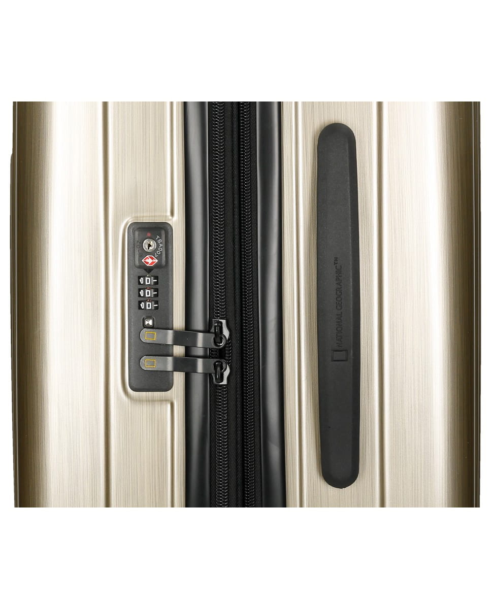 National Geographic Hard Case / Trolley / Travel Case - 76,5 cm (Large) - Transit - Champagne