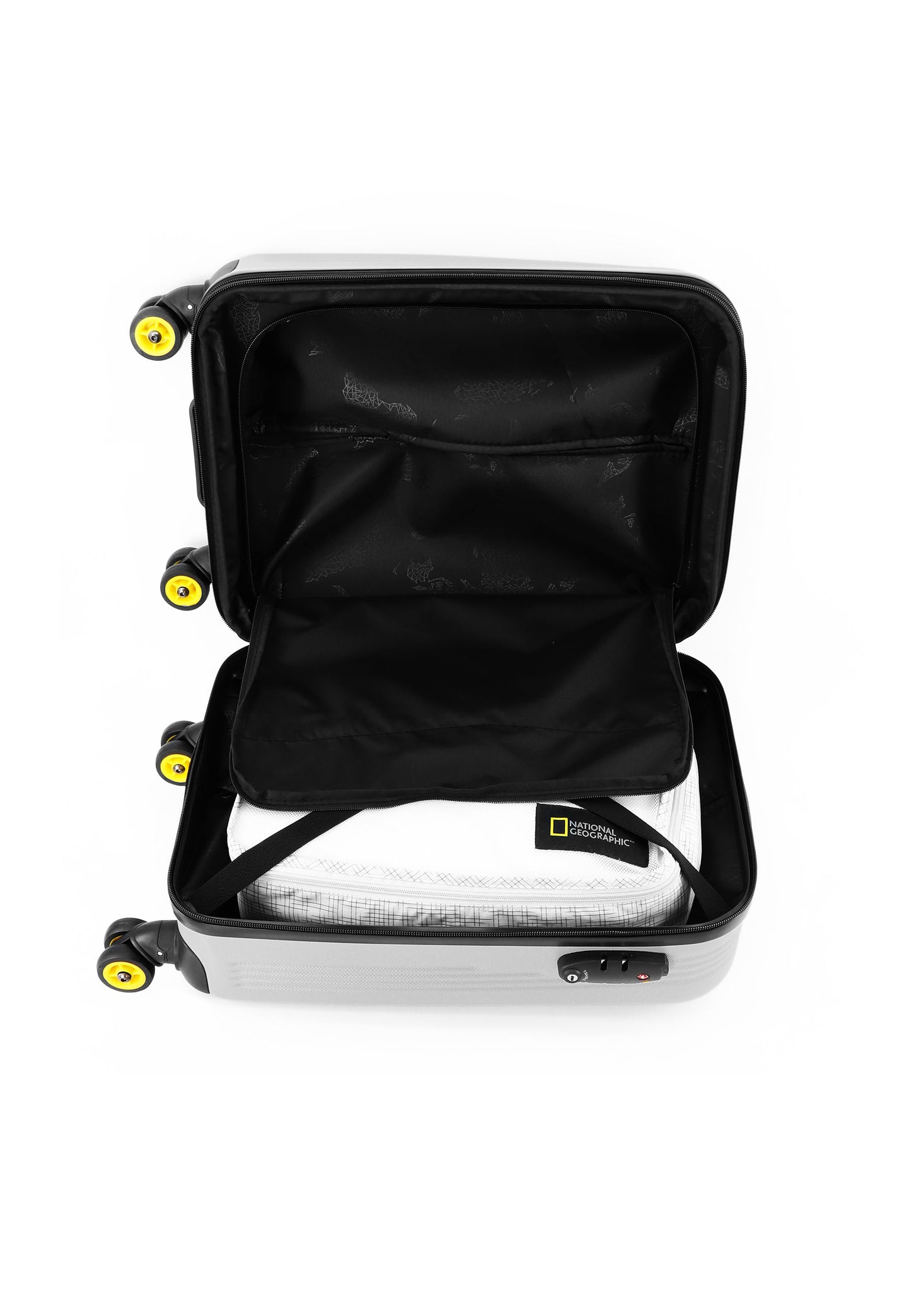 National Geographic petite valise / trolley / bagage à main 54 cm (S) - Aérodrome - Argent