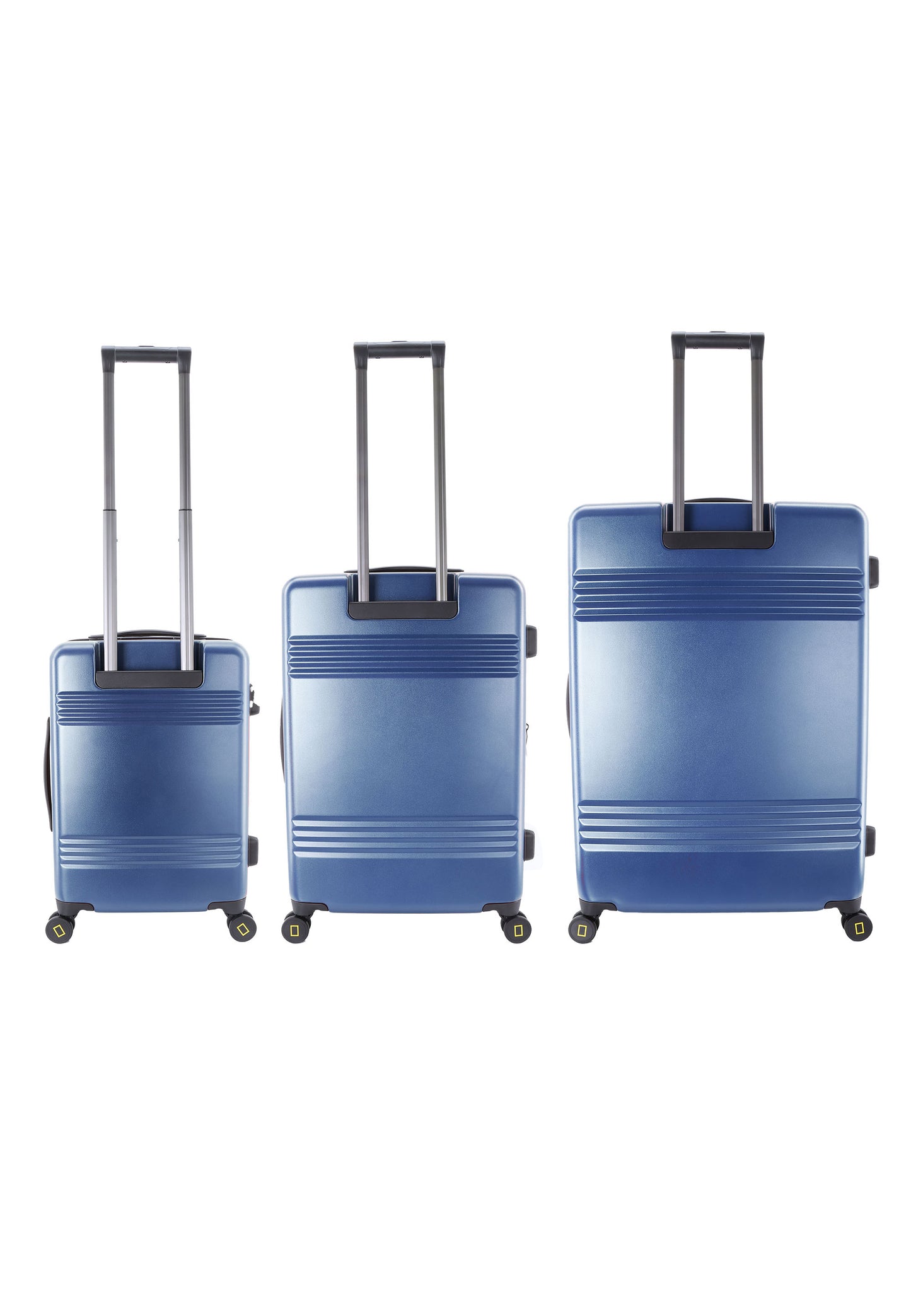 National Geographic Kofferset 3 Delig - Reiskoffer Set - Harde Kofferset - Trolleyset – Lodge - Blauw