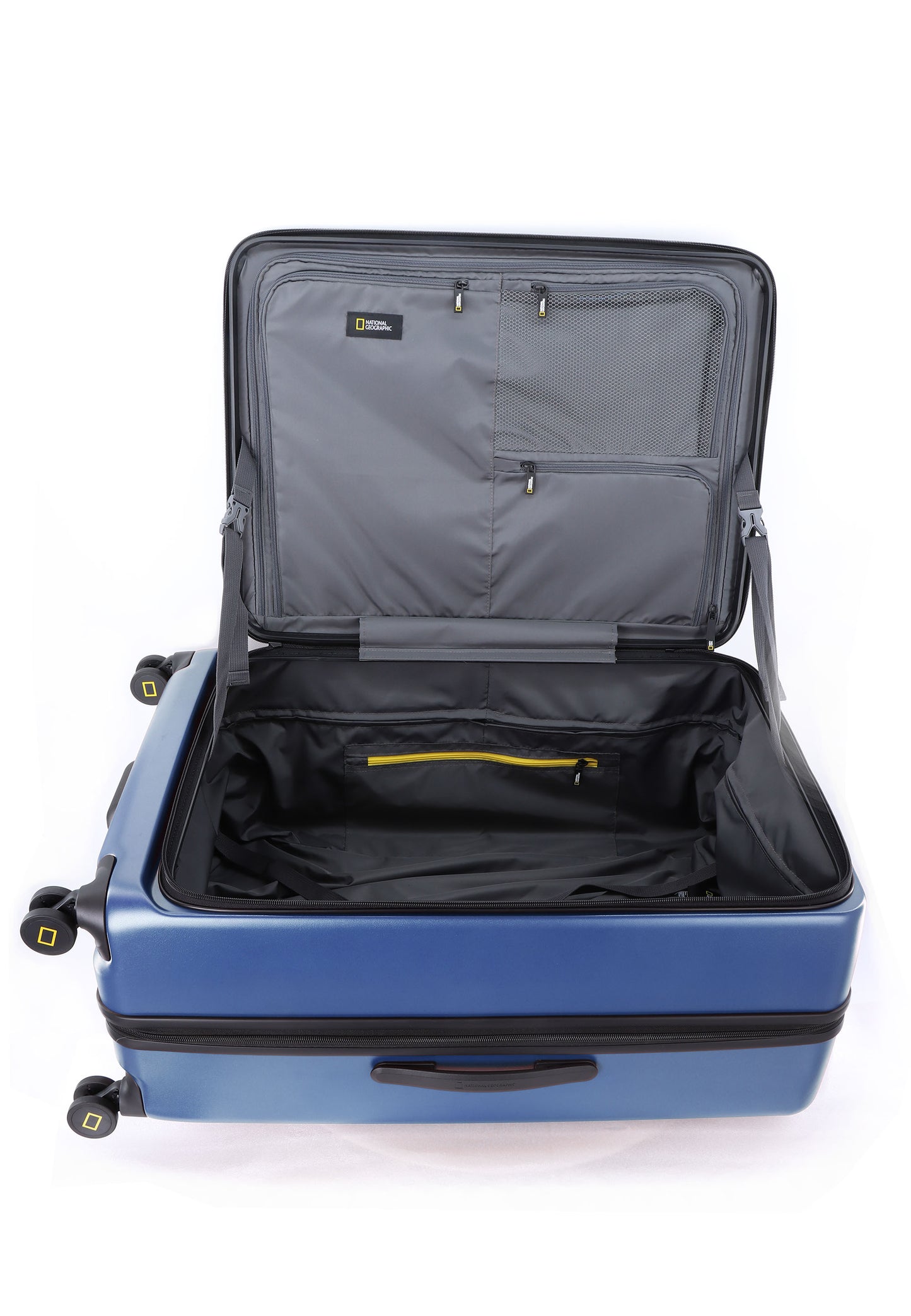 National Geographic Kofferset 3 Delig - Reiskoffer Set - Harde Kofferset - Trolleyset – Lodge - Blauw
