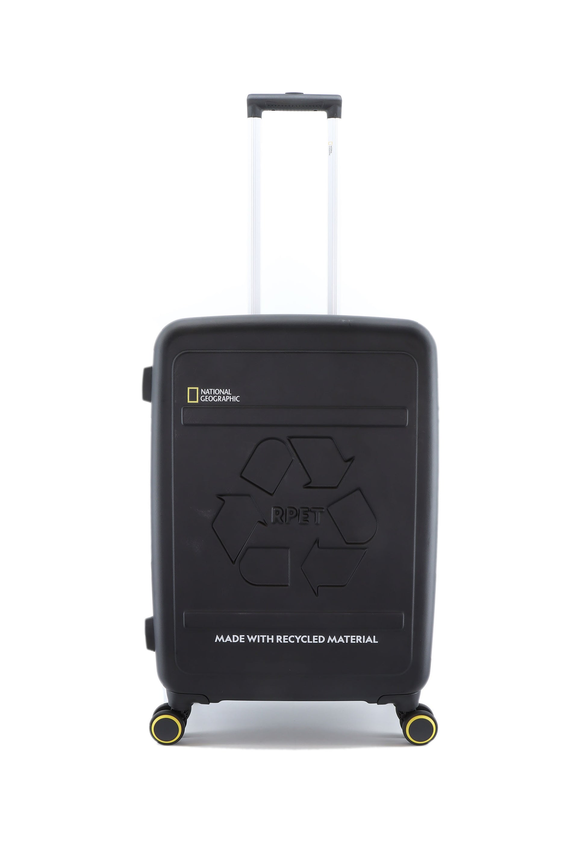 National Geographic Harde Koffer / Trolley / Reiskoffer - 67 cm (Medium) - Balance rPET - Zwart