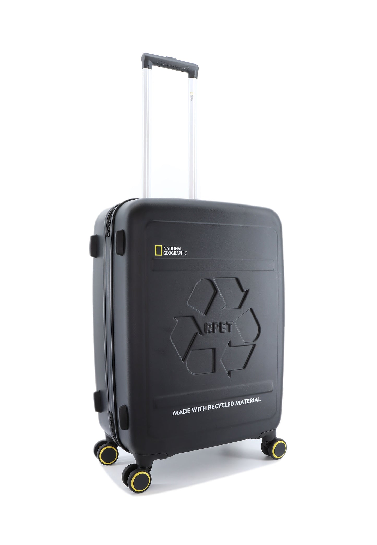 National Geographic Harde Koffer / Trolley / Reiskoffer - 67 cm (Medium) - Balance rPET - Zwart