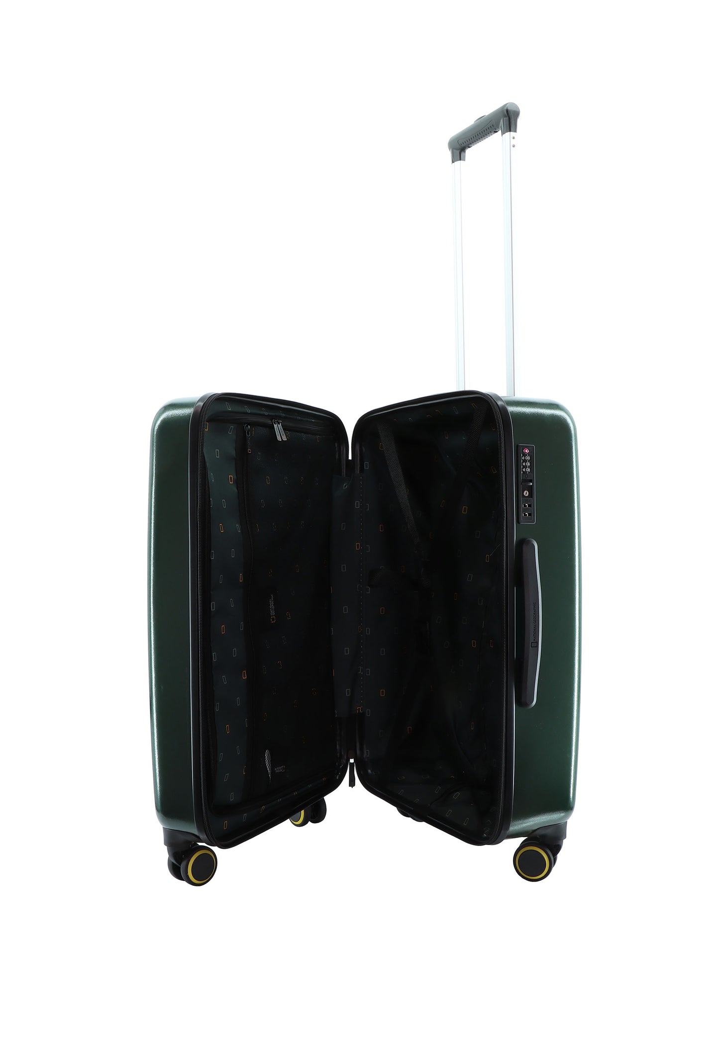 National Geographic Hard Case / Trolley / Travel Case - 67 cm (Moyen) - Balance rPET - Vert Foncé