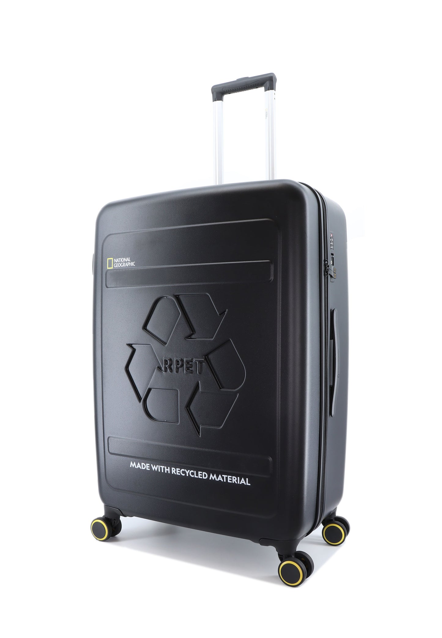 National Geographic Harde Koffer / Trolley / Reiskoffer - 76 cm (Large) - Balance rPET - Zwart
