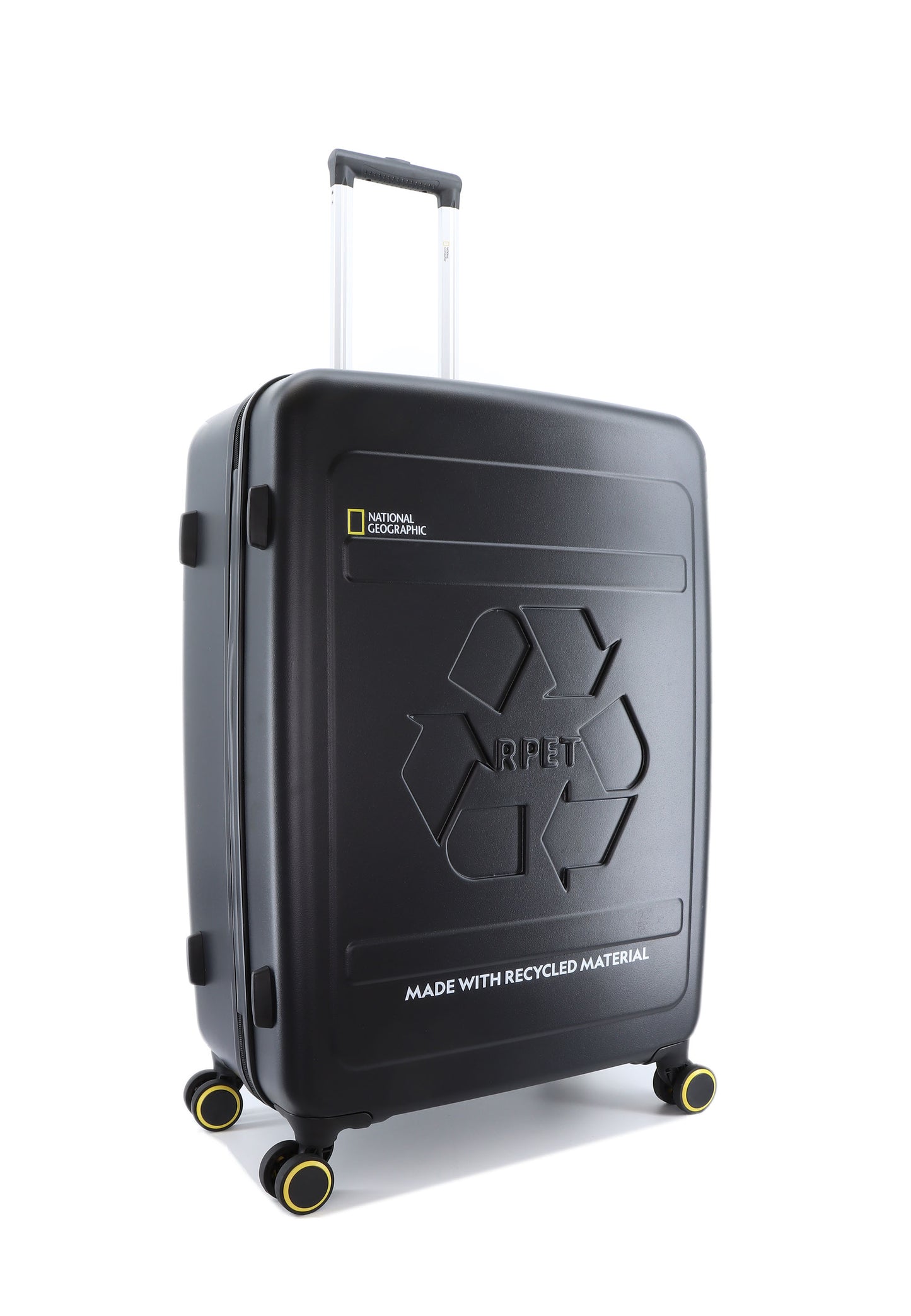 National Geographic Harde Koffer / Trolley / Reiskoffer - 76 cm (Large) - Balance rPET - Zwart