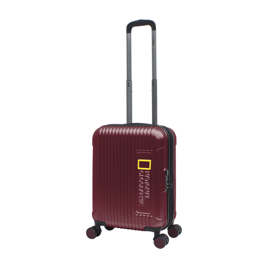 National Geographic Handbagage Harde Koffer / Trolley / Reiskoffer - 55 cm (Small) - Canyon - Burgundy