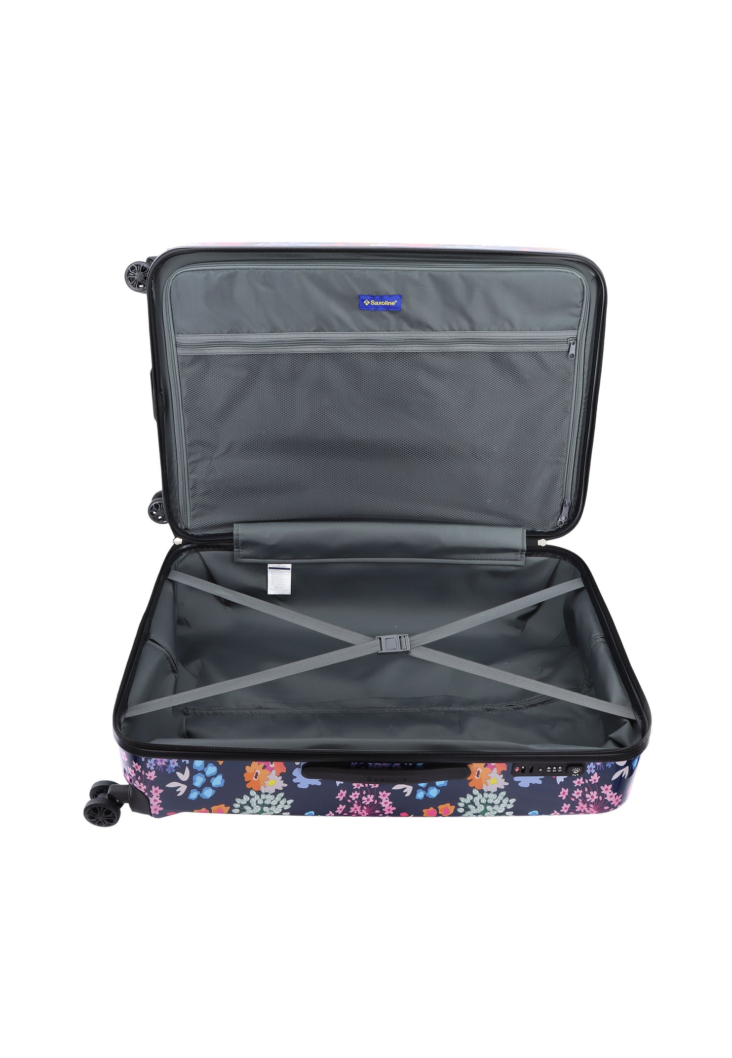 Saxoline Ensemble de valises rigides 3 pièces / Ensemble de valises de voyage / Ensemble de chariots - Aroma Print