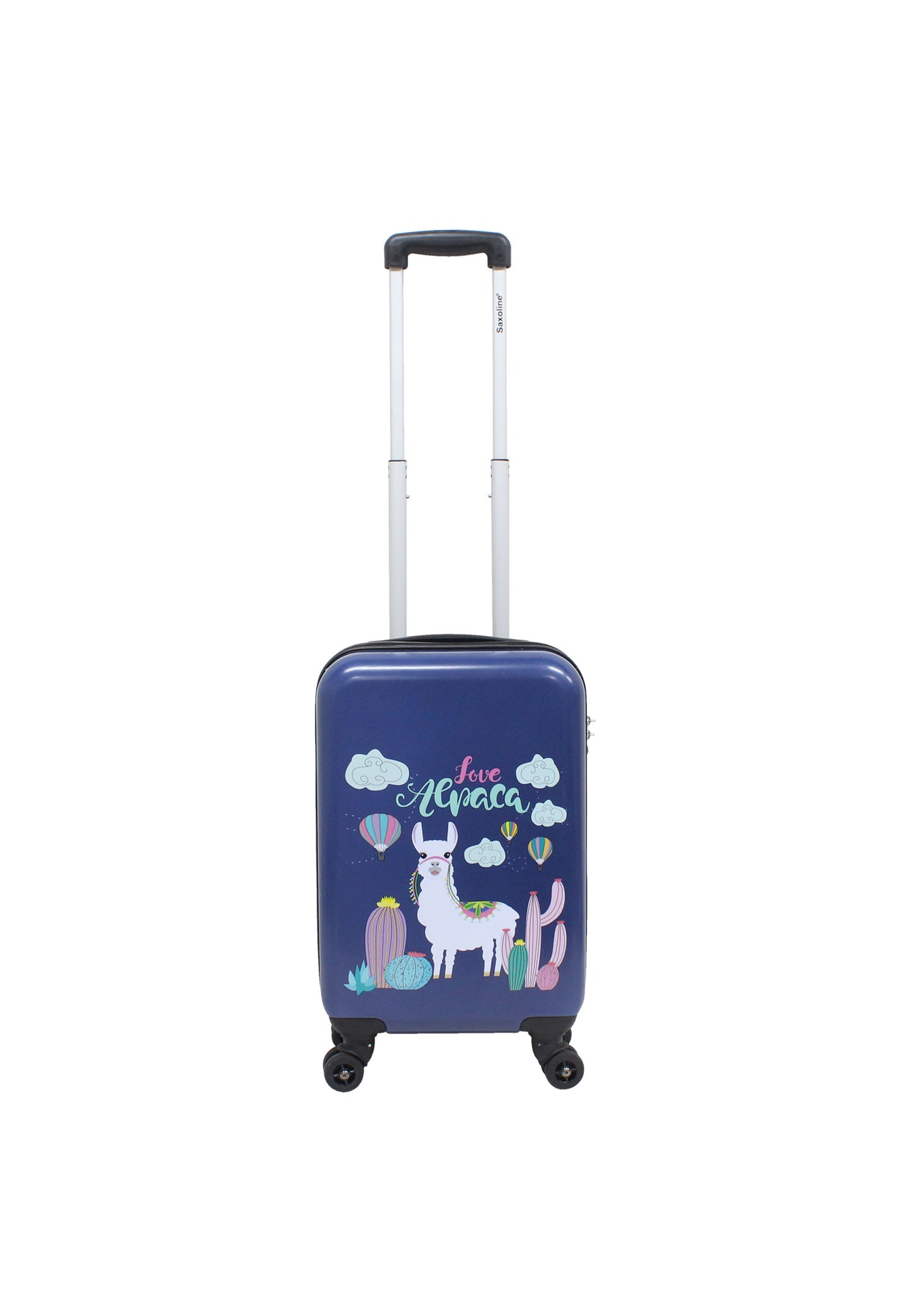 Valise rigide pour bagage à main Saxoline / Trolley / Valise de voyage - 55 cm (Petite) - Imprimé Lama