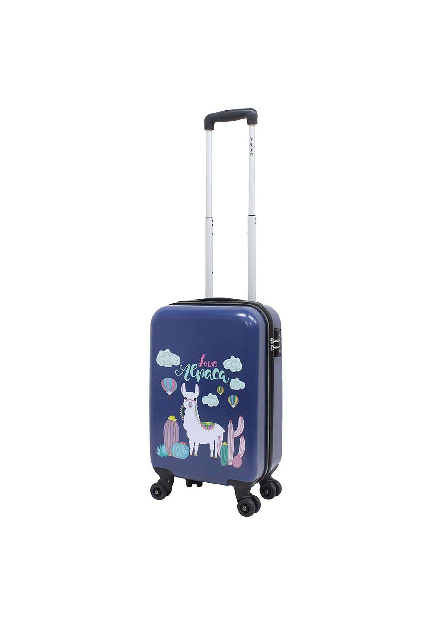 Valise rigide pour bagage à main Saxoline / Trolley / Valise de voyage - 55 cm (Petite) - Imprimé Lama