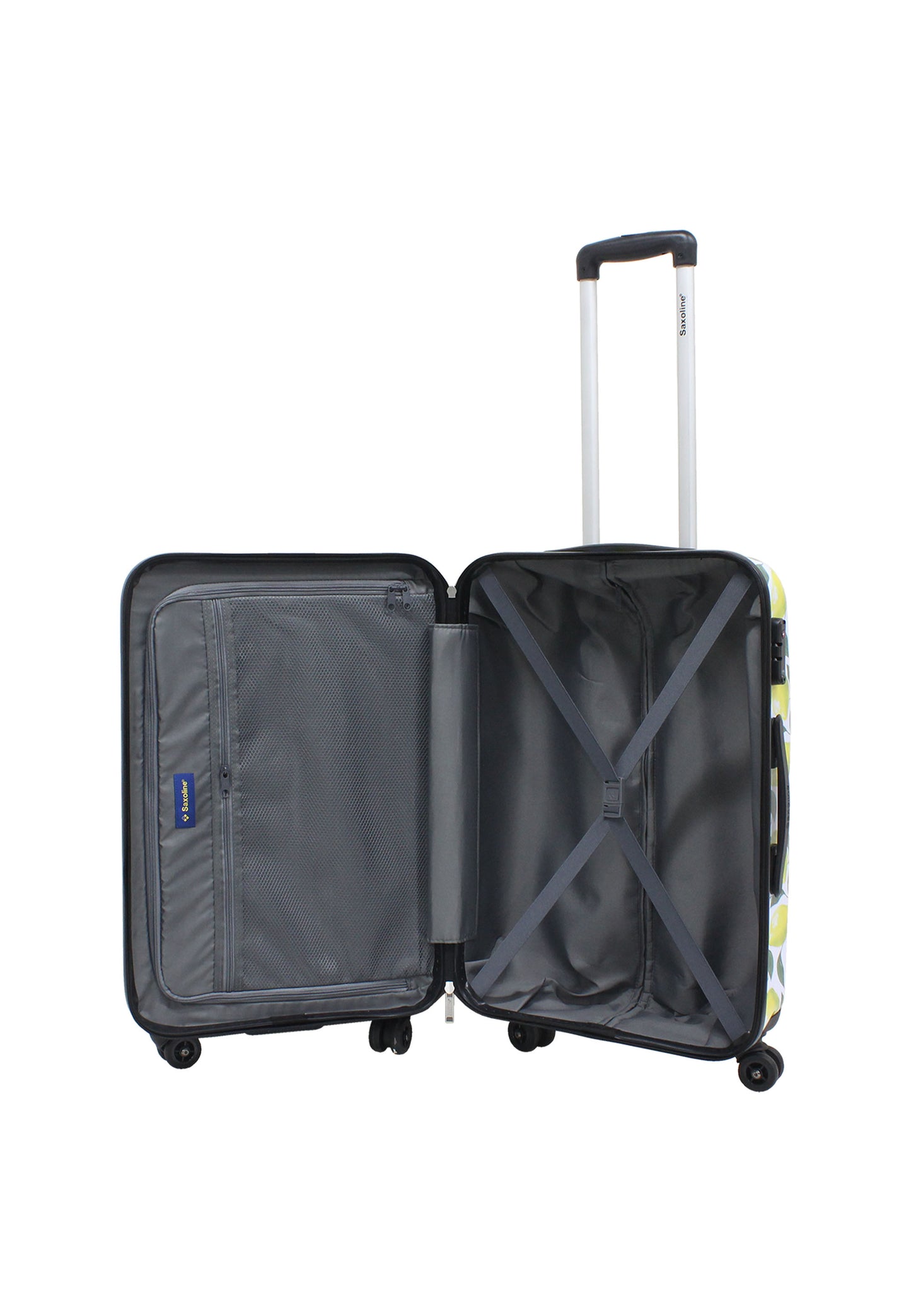 Saxoline Hard Case / Trolley / Travel Case - 67 cm (Moyen) - Imprimé Citron