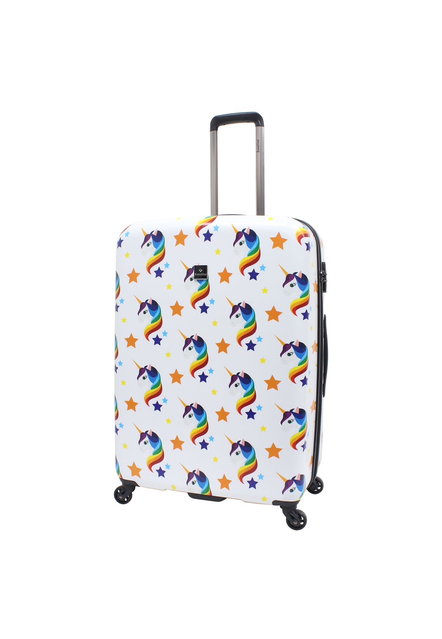 Saxoline Ensemble de valises rigides 3 pièces / Ensemble de valises de voyage / Ensemble de chariots - Imprimé Licorne
