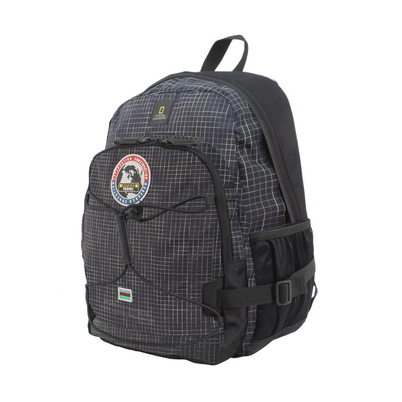 National Geographic laptoprugzak in zwart, vooraanzicht