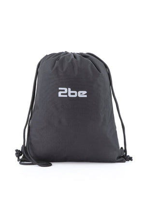 2be Gymtas | Rugzakje Lichtgewicht | String Bag  - Zwart