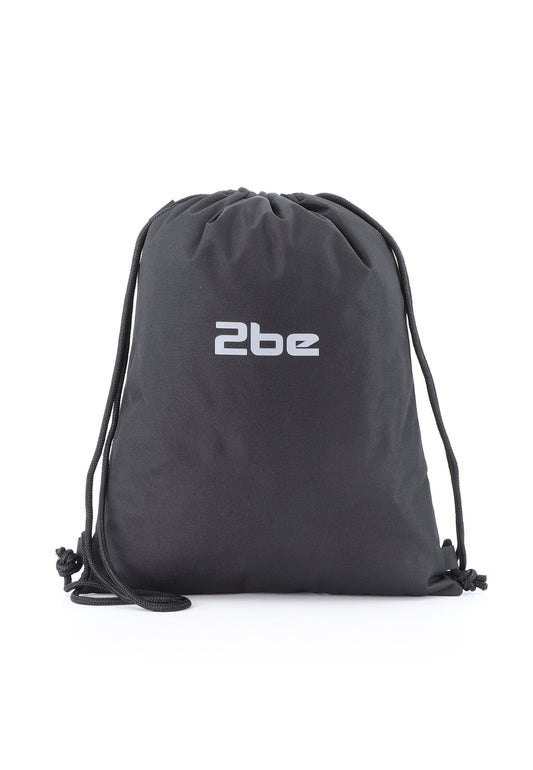 2be Gymtas | Rugzakje Lichtgewicht | String Bag  - Zwart