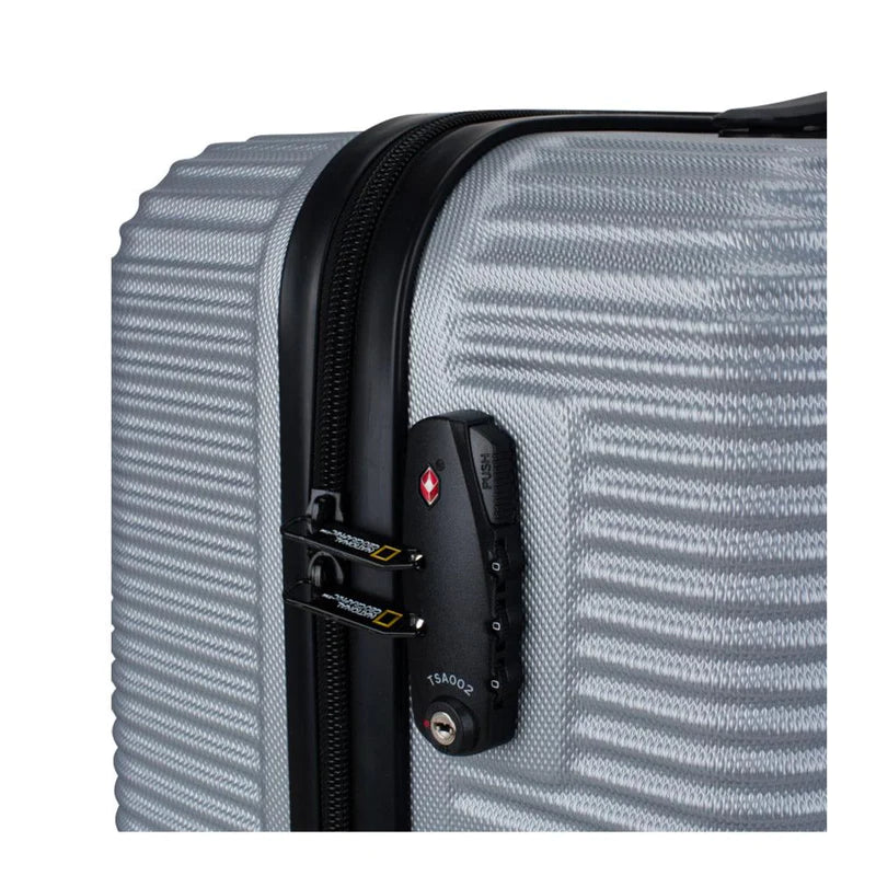Productfoto van National Geographic Harde Koffer / Trolley / Reiskoffer - 76 cm (Large) - Abroad - Zilver