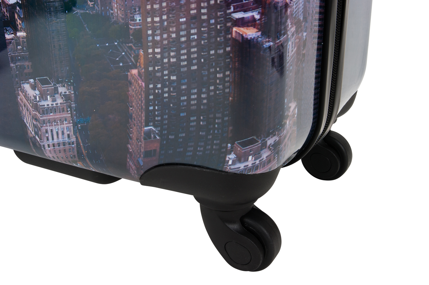 Saxoline S - Onderkant Manhattan Print hard reiskoffer | luggage4u.be