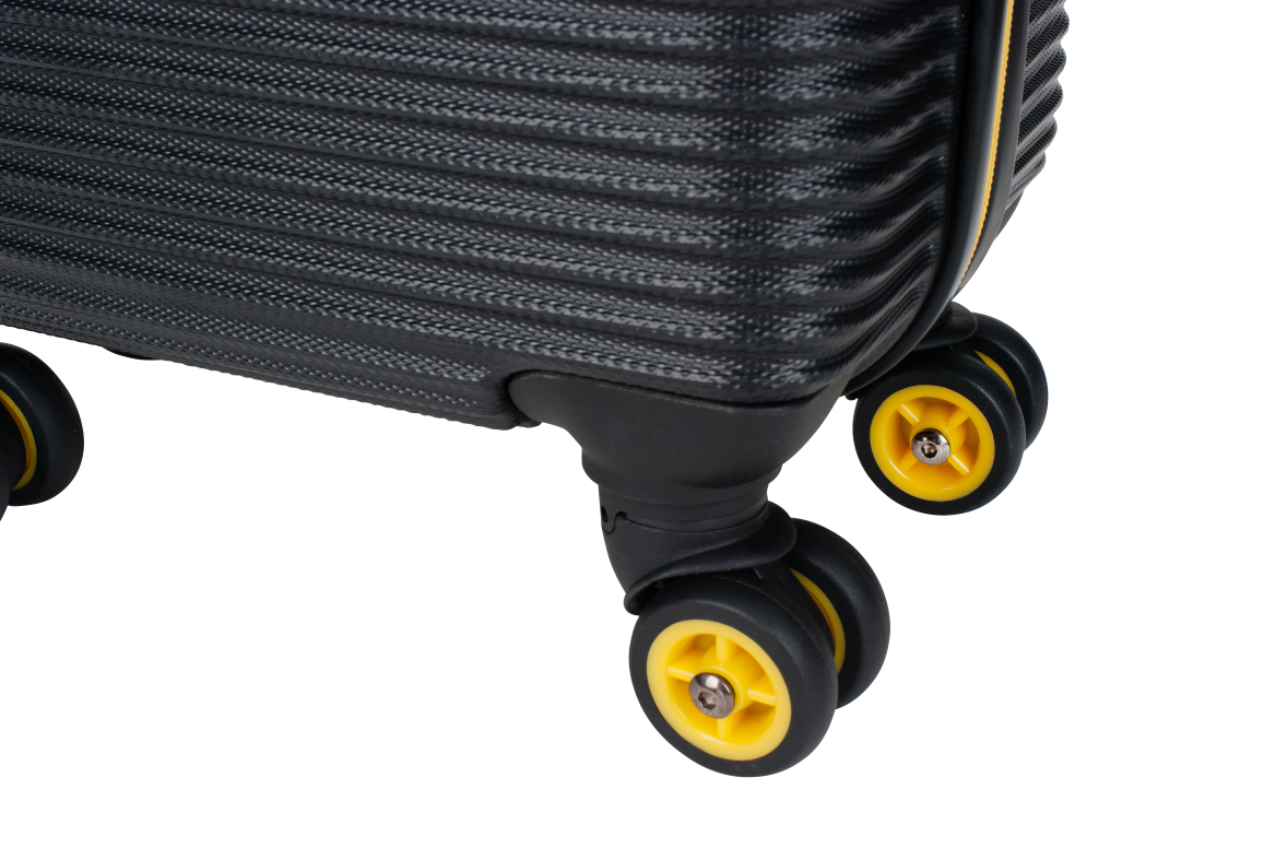 National Geographic Abroad S - Onderkant Zwart hard reiskoffer | luggage4u.be