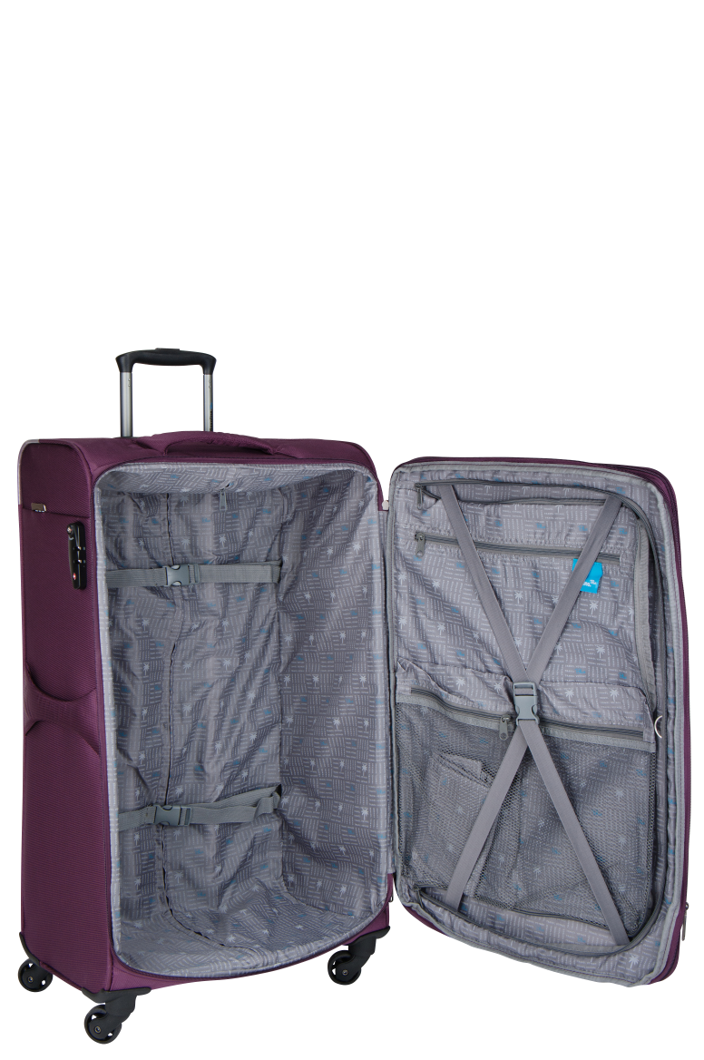 Saxoline Blue Alpine trolley koffer L zachte grote koffer Luggage 4U
