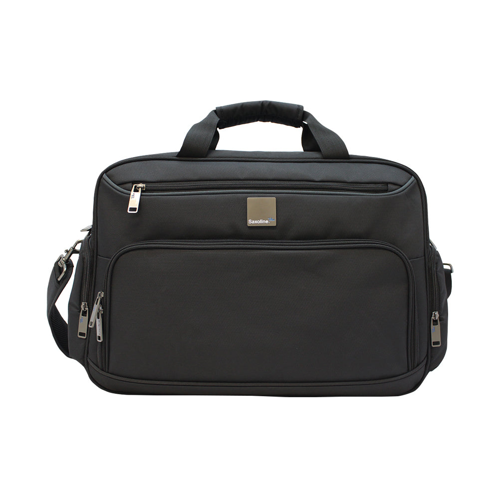 Saxoline Blue - Voorkant Zwart reistas | luggage4u.be