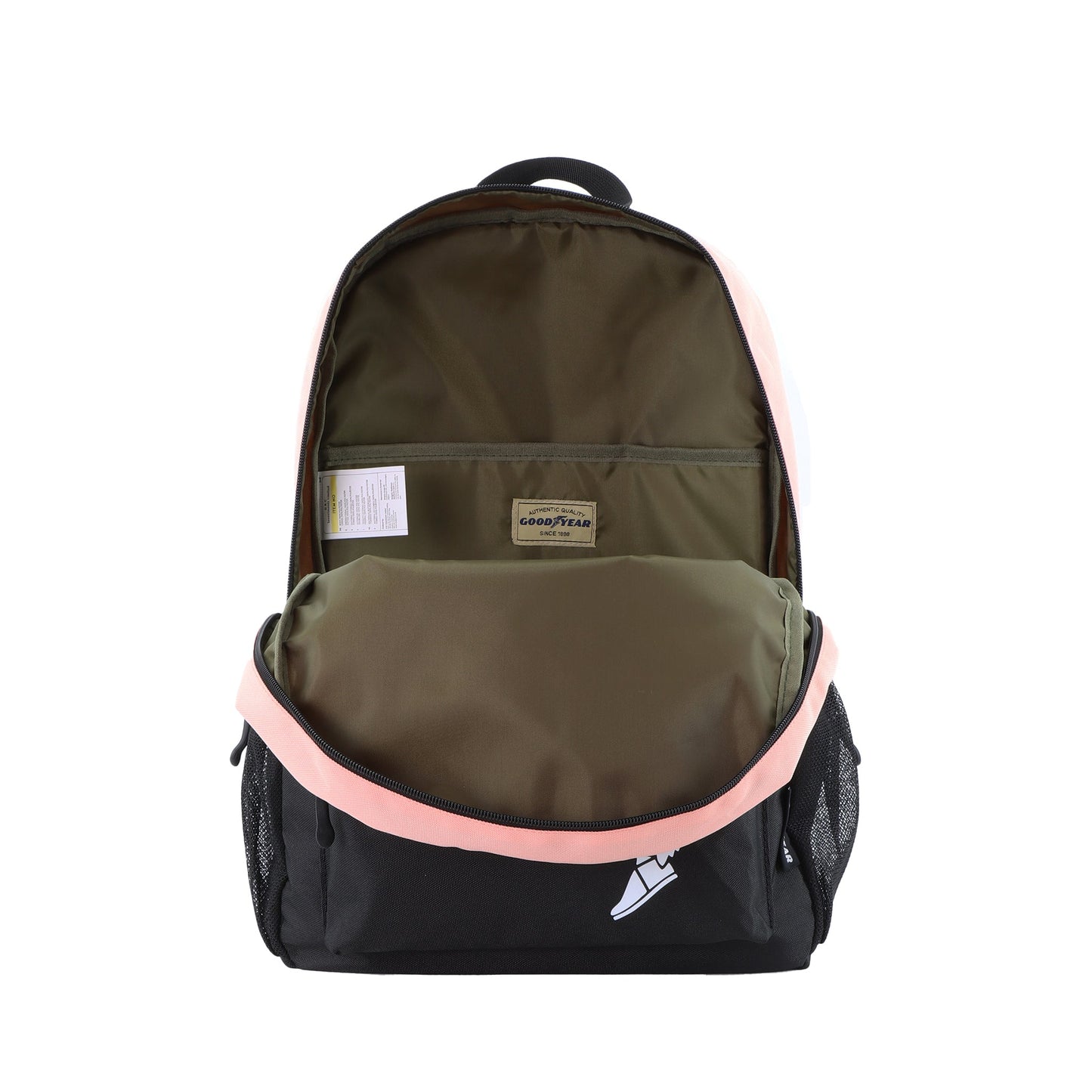 GoodYear - Binnenkant Roze rugzak gerecycleerde PET flessen | luggage4u.be
