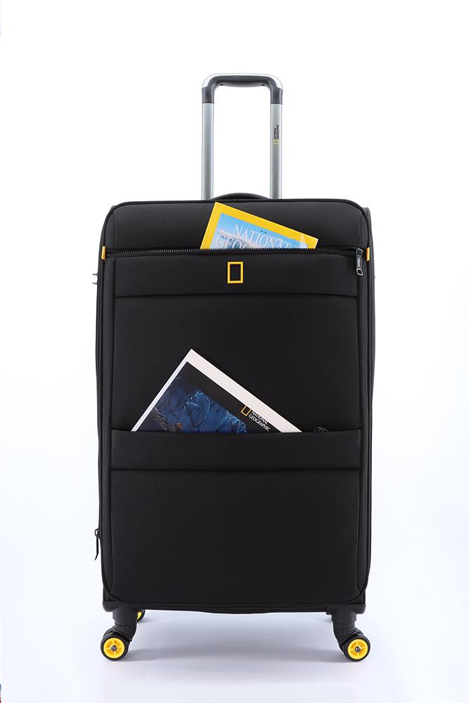 National Geographic Passage - Voorkant Zwart zacht reiskoffer | luggage4u.be