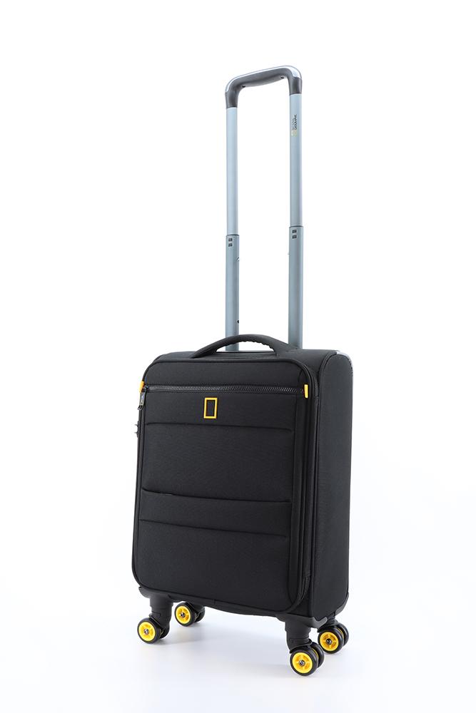 National Geographic Passage S - Voorkant Zwart zacht reiskoffer | luggage4u.be