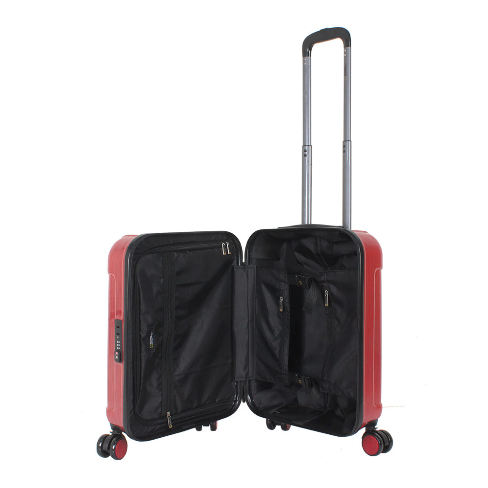 National Geographic Handbagage Harde Koffer / Trolley / Reiskoffer - 55 cm (Small) - Transit - Rood