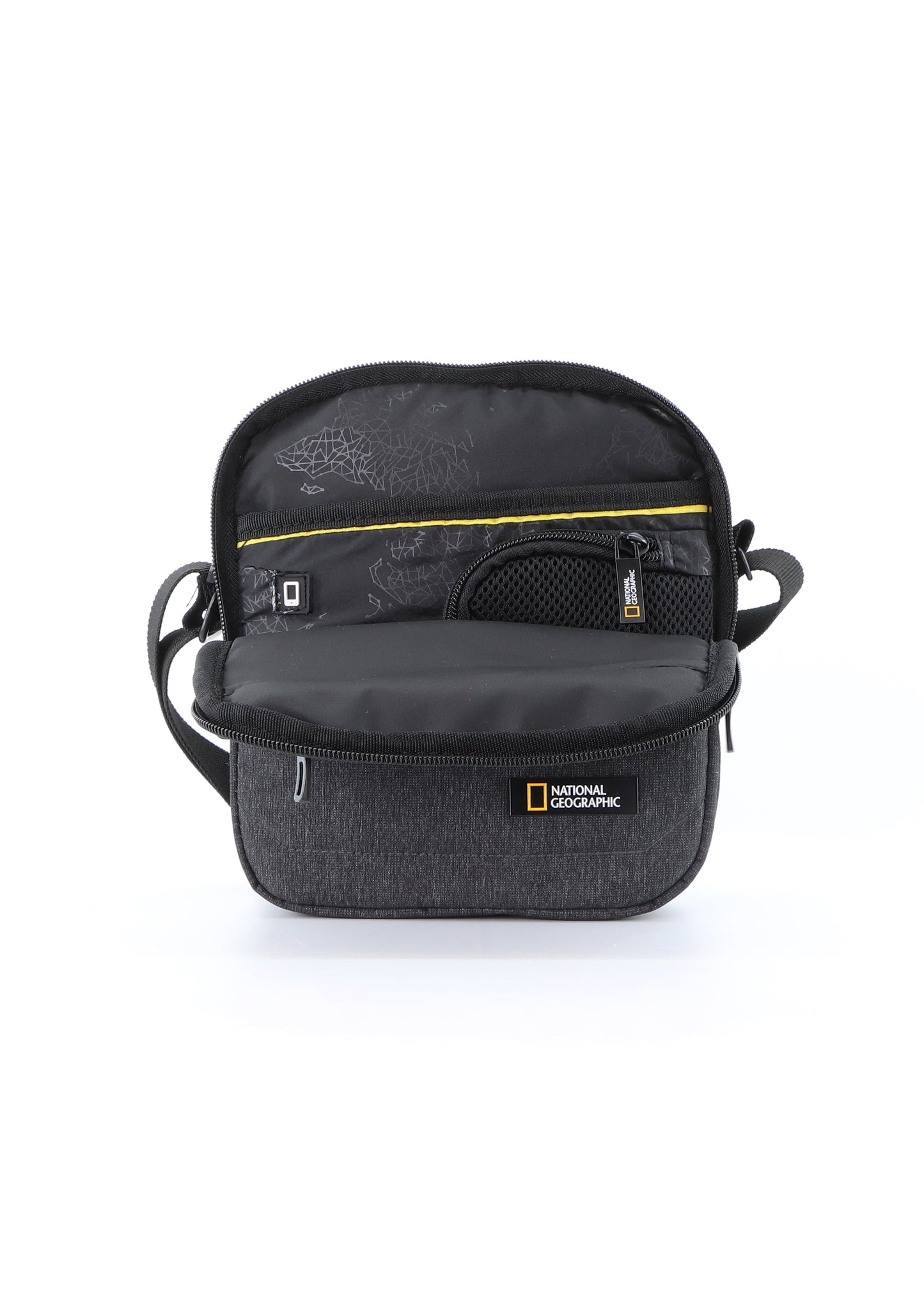 National Geographic Pro - Binnenkant 2-Tone Grijs schoudertas | luggage4u.be