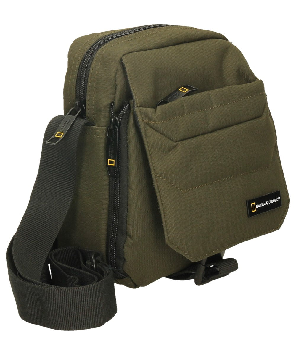 National Geographic Pro - Zijkant Khaki schoudertas | luggage4u.be