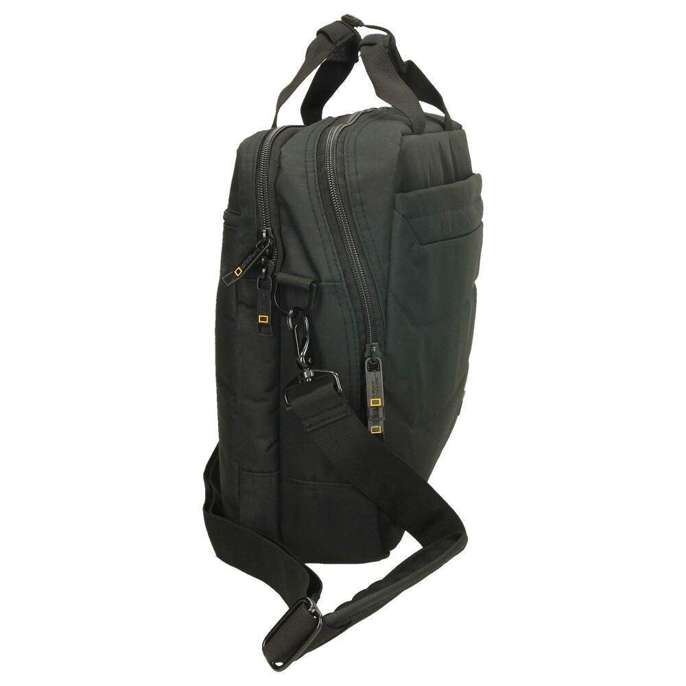 National Geographic Pro - Zijkant Zwart aktetas | luggage4u.be