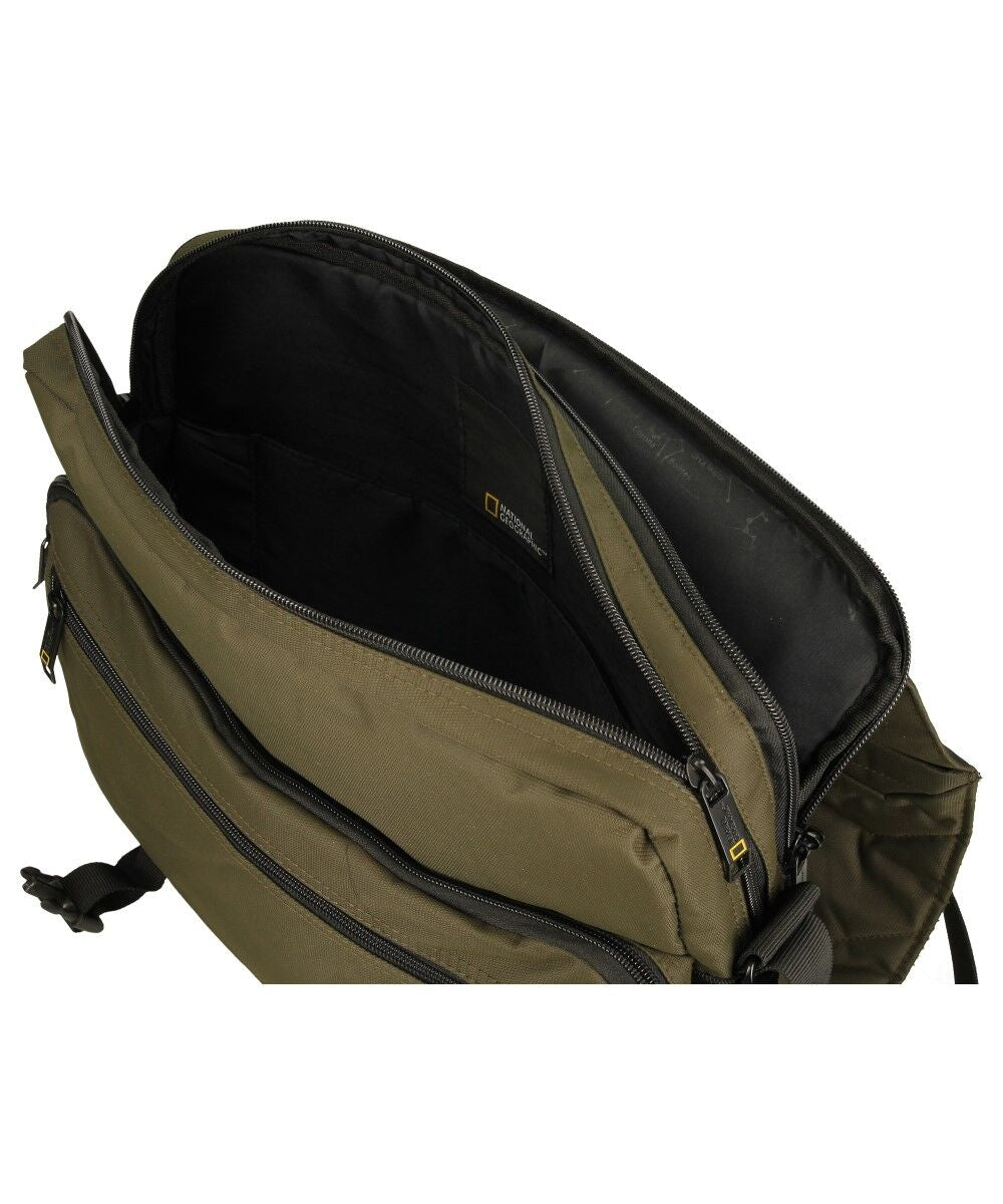 National Geographic Pro - Binnenkant Khaki laptop schoudertas | luggage4u.be
