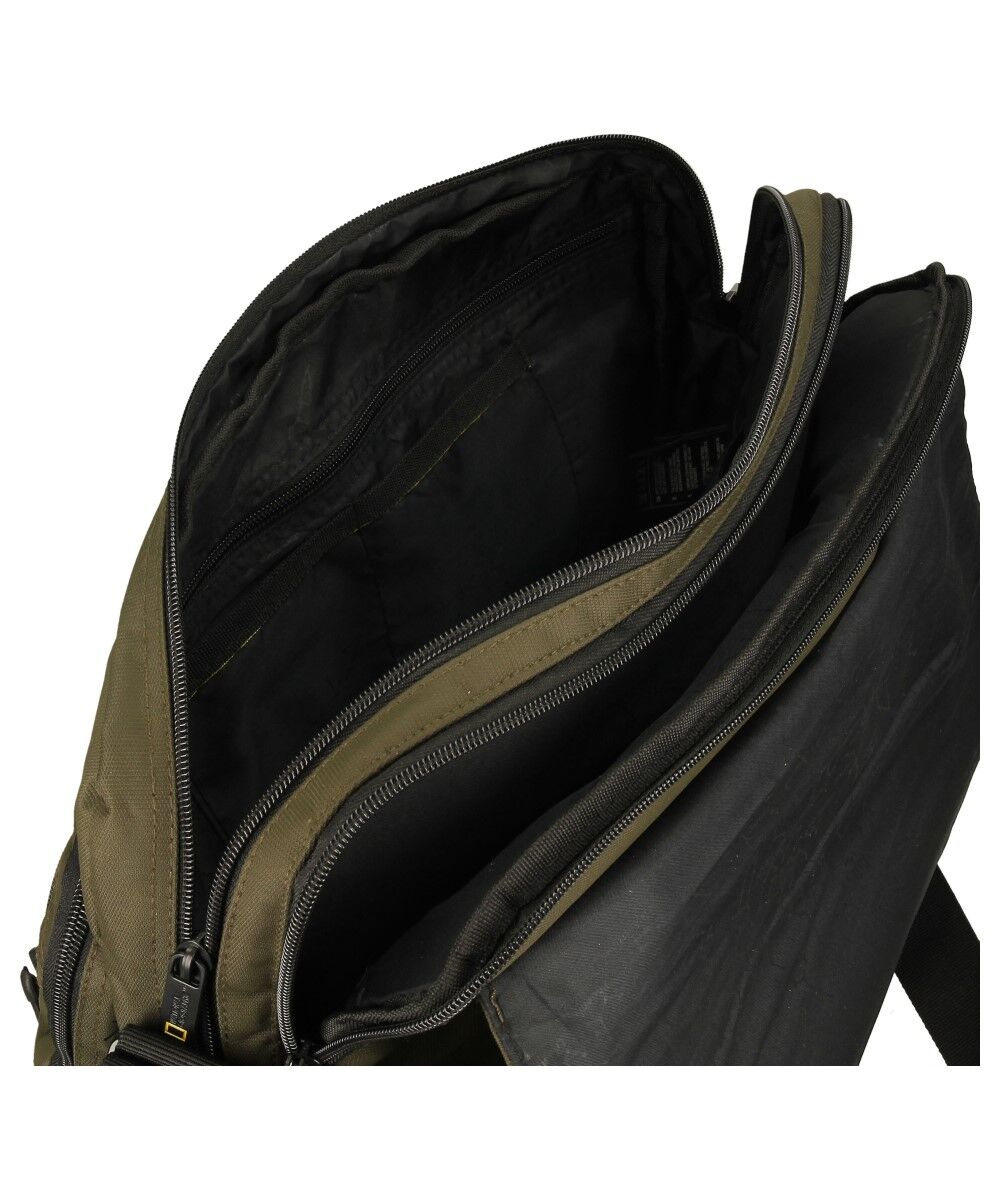 National Geographic Pro - Binnenkant Khaki laptop schoudertas | luggage4u.be