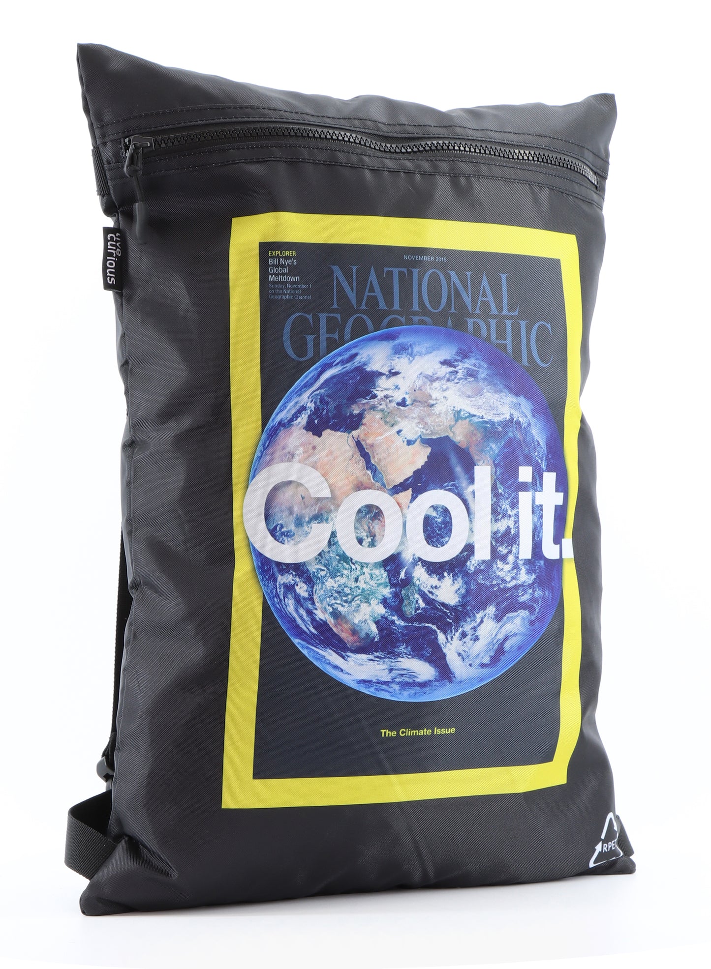Sac de sport / sac à dos National Geographic léger - 0 -10 litres - Vegan - Terre - Noir