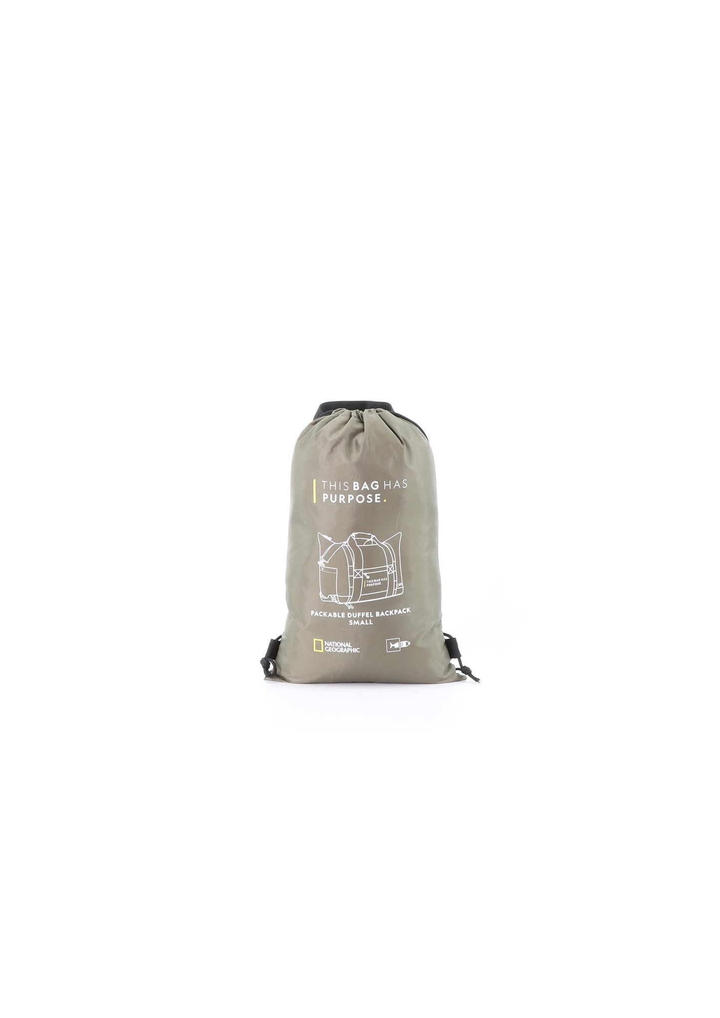National Geographic Pathway S - Voorkant Khaki opvouw tas | luggage4u.be