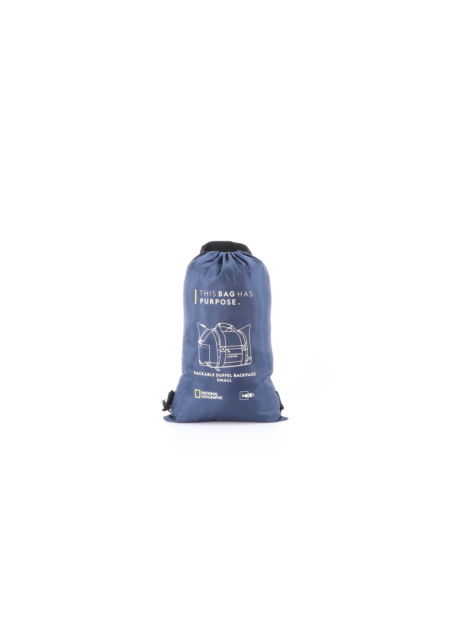 National Geographic Pathway S - Voorkant Blauw opvouw tas | luggage4u.be