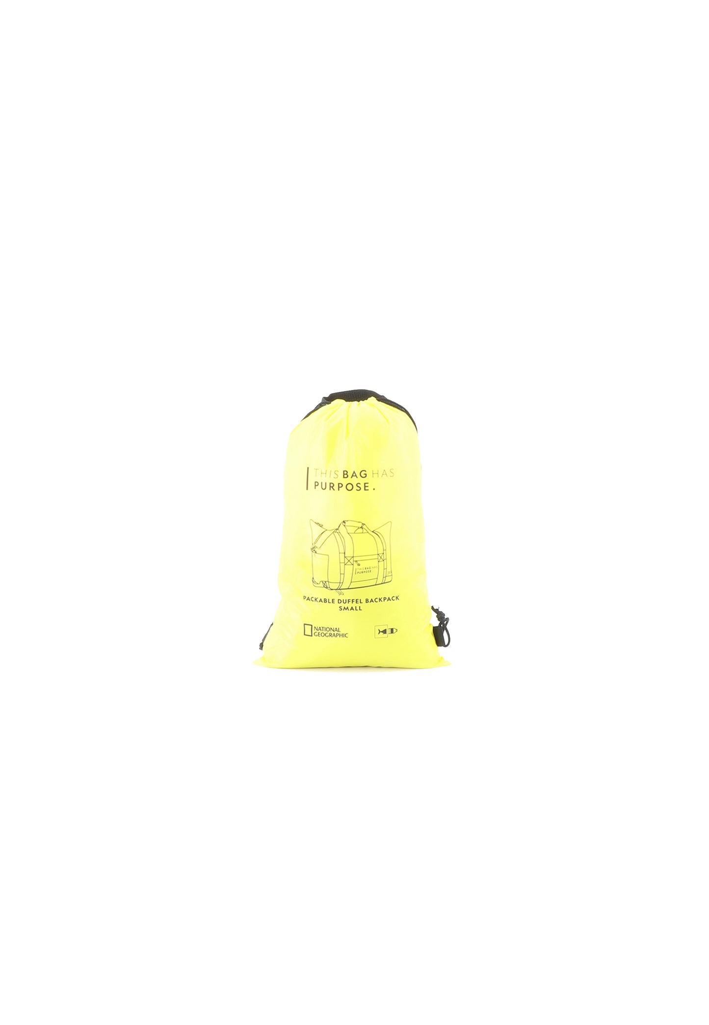 Sac de voyage/sac de sport pliable National Geographic - 26 litres (petit) - Vegan Pathway - Jaune
