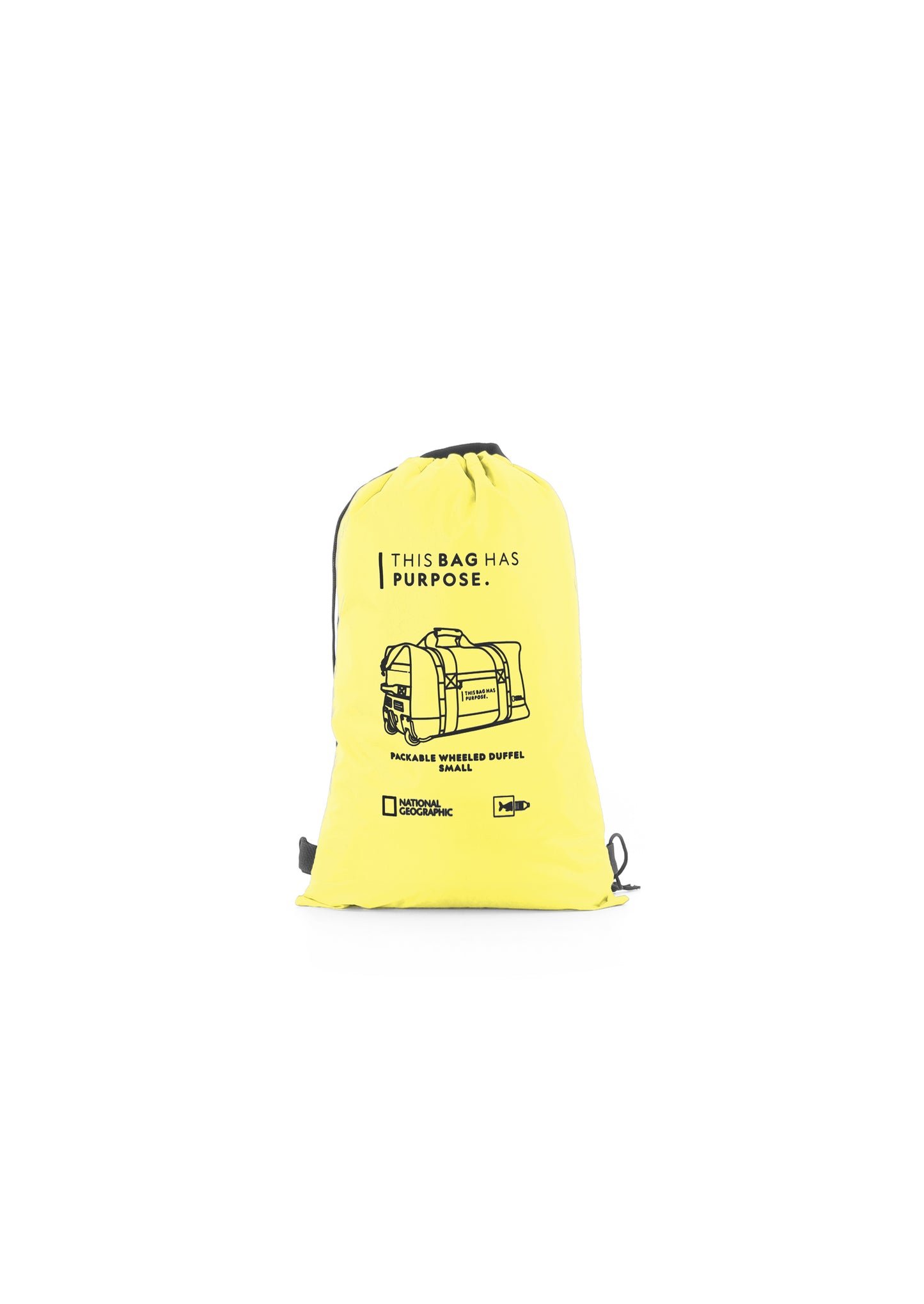 National Geographic Pathway S - Voorkant Geel opvouw tas | luggage4u.be