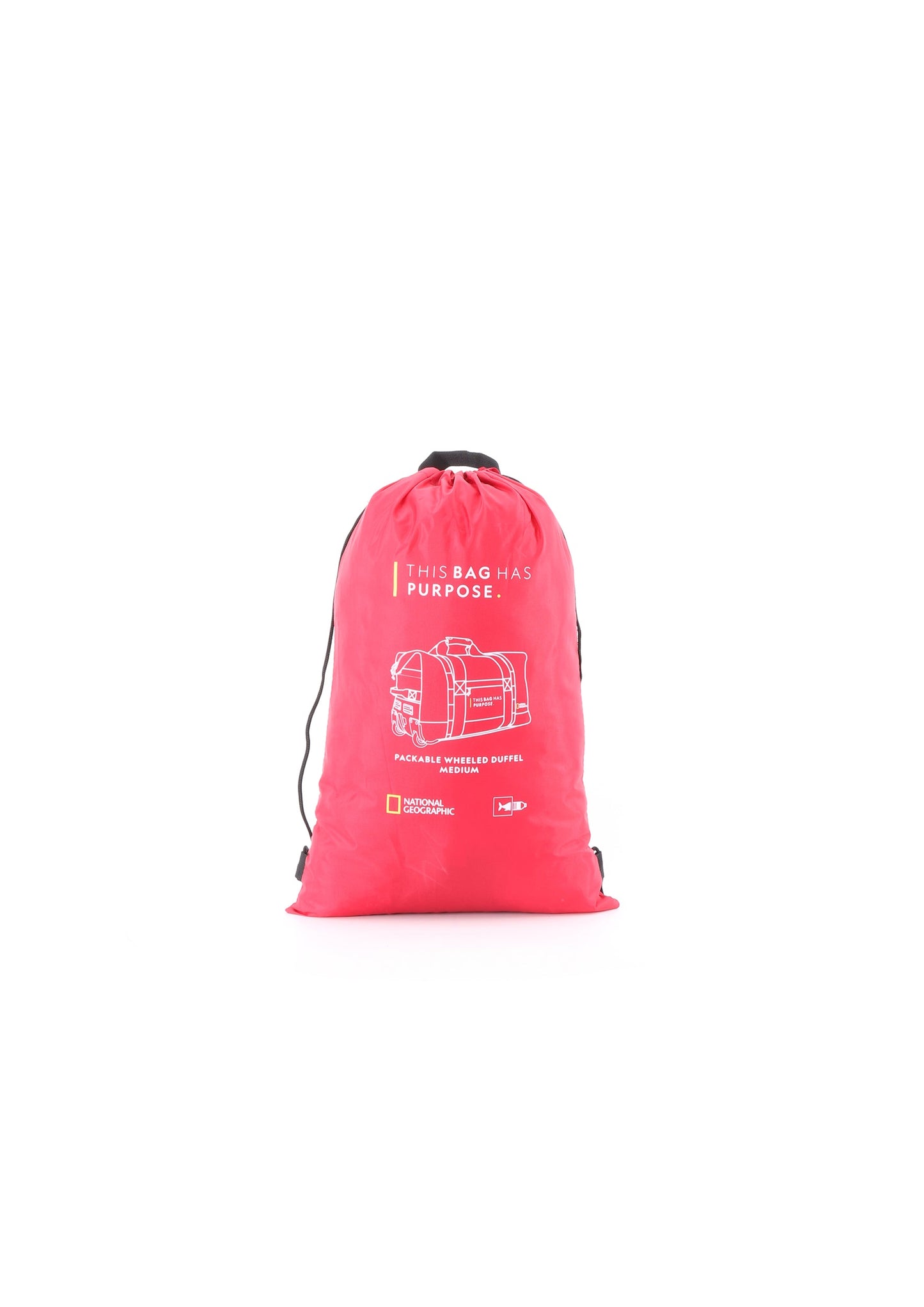 National Geographic Pathway M - Voorkant Rood opvouw tas | luggage4u.be