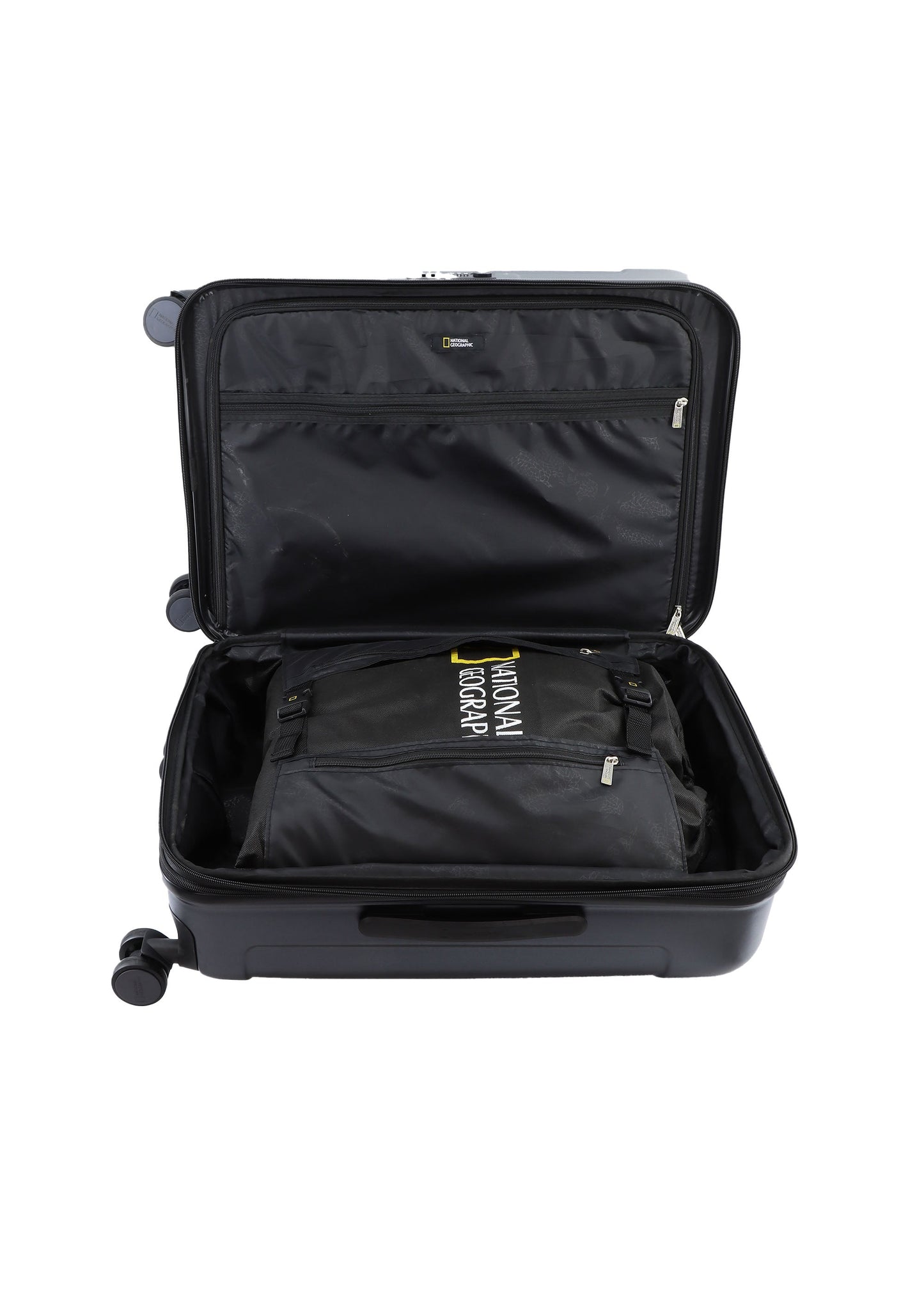 Valise Rigide / Trolley / Valise de Voyage National Geographic - 67 cm (Moyen) - Canyon - Noir Métallique