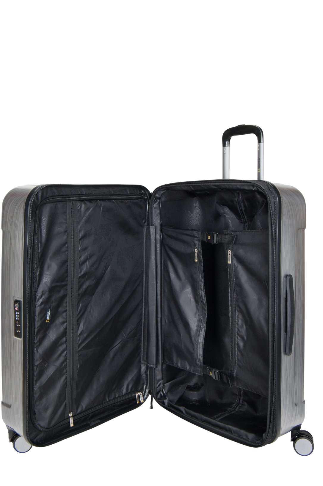 National Geographic Transit L - Binnenkant Zilver hard reiskoffer | luggage4u.be