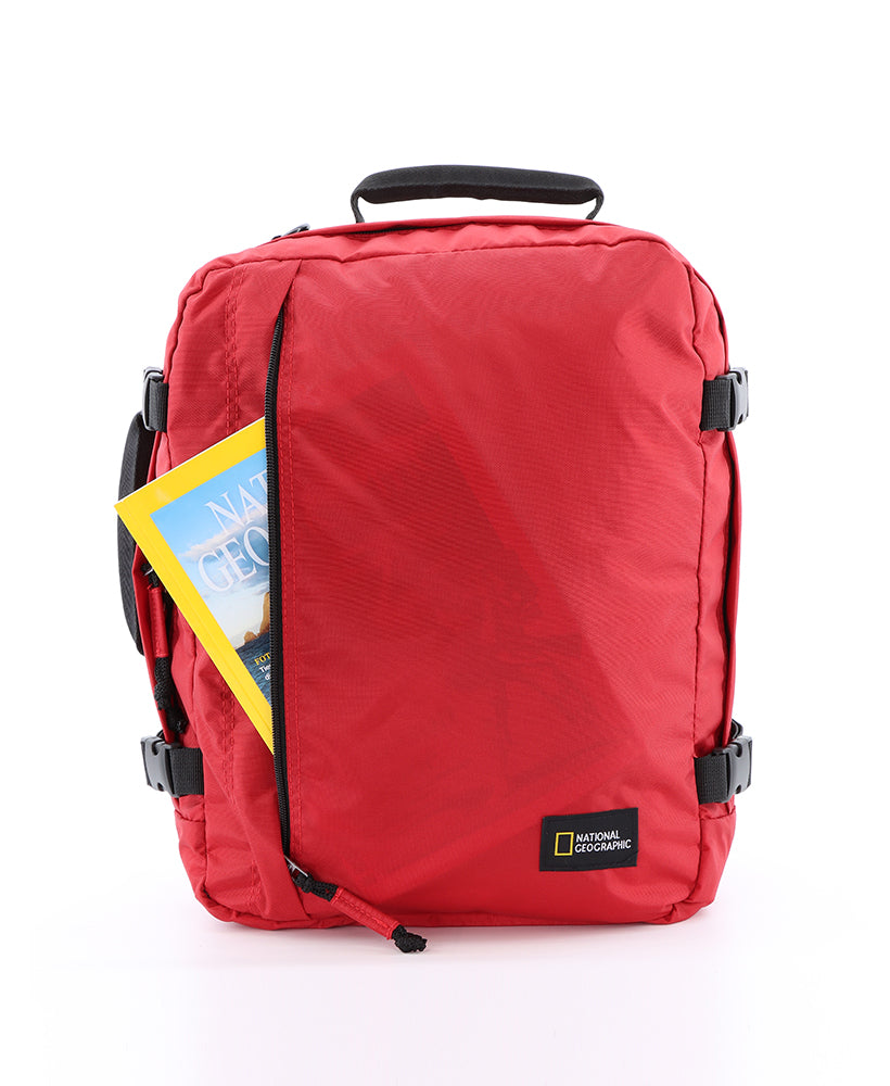 National Geographic Hybrid - Voorkant 3-in-1 rugzak Rood | luggage4u.be