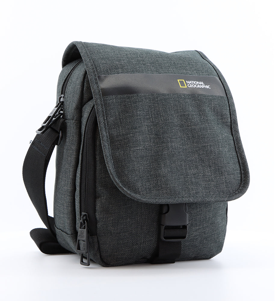 National Geographic Stream - Voorkant schoudertas met flap Antraciet | luggage4u.be
