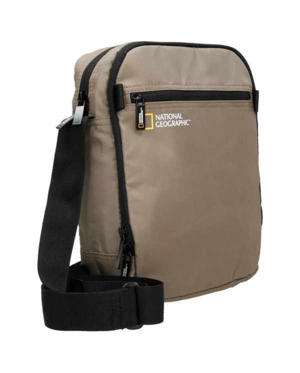 National Geographic Transform - Voorkant Beige RPET schoudertas | luggage4u.be