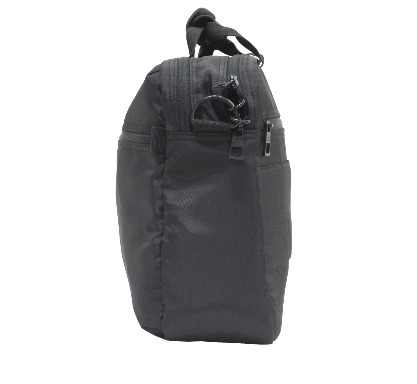 National Geographic Transform - Zijkant Zwart aktetas | luggage4u.be