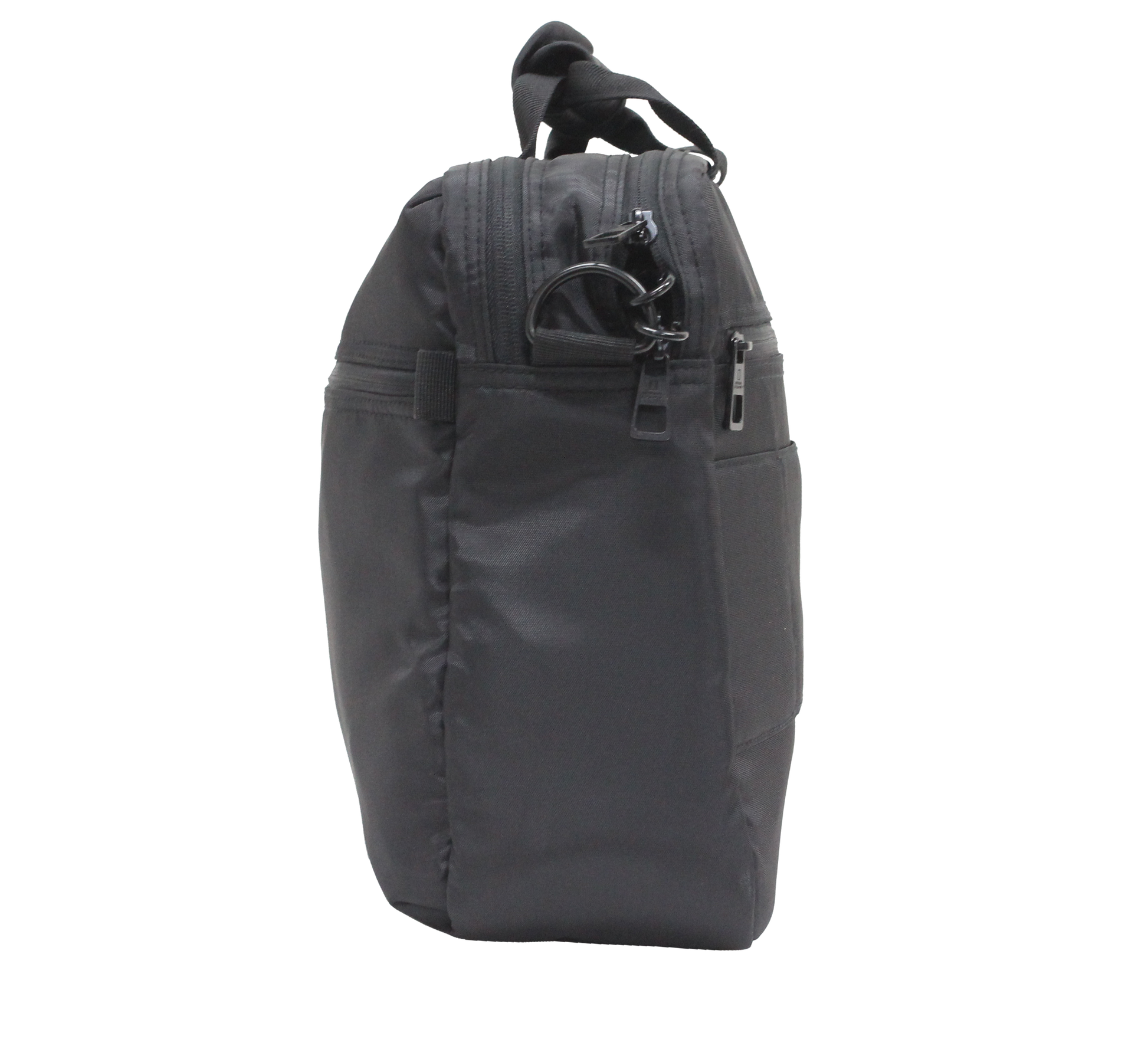 National Geographic Transform - Zijkant Zwart aktetas | luggage4u.be