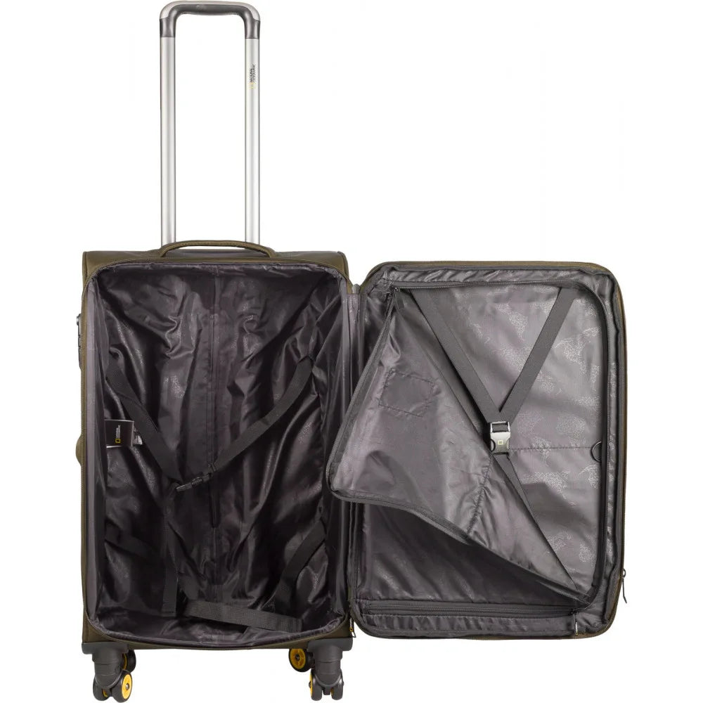 National Geographic Soft Case / Trolley / Travel Case - 60 cm (Moyen) - Passage - Kaki