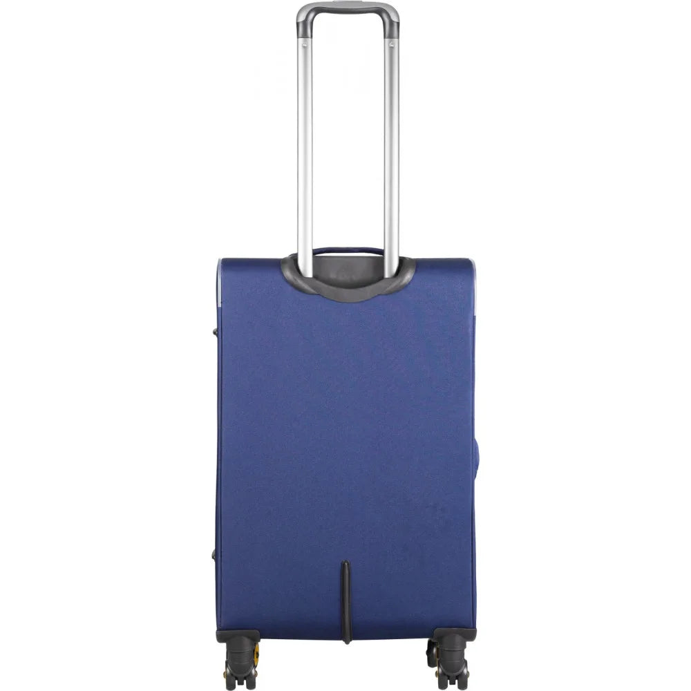 National Geographic Soft Suitcase Set 3-Piece / Travel Suitcase Set / Trolley Set - Passage - Bleu
