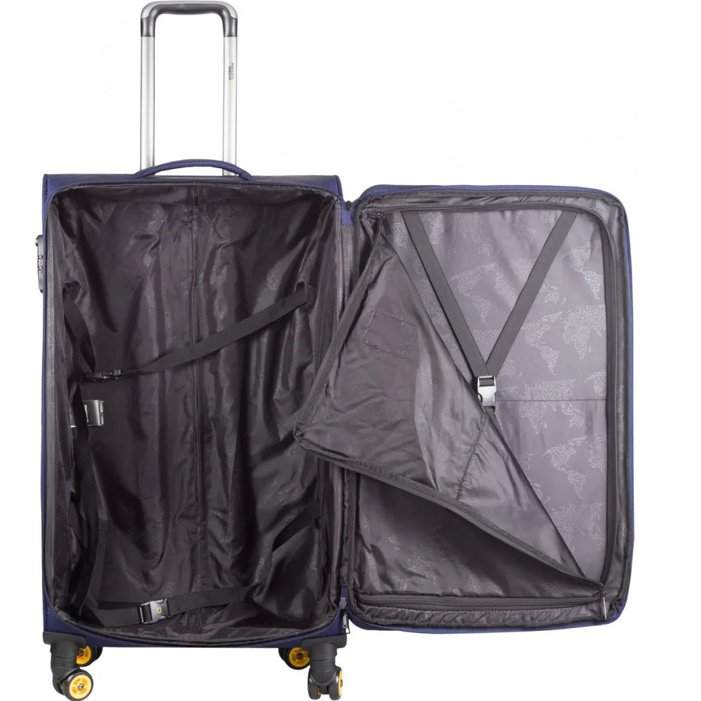 National Geographic Soft Case / Trolley / Travel Case - 71 cm (Large) - Passage - Bleu
