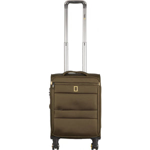 National Geographic Handbagage Zachte Koffer / Trolley / Reiskoffer - 46 cm (Small) - Passage- Khaki